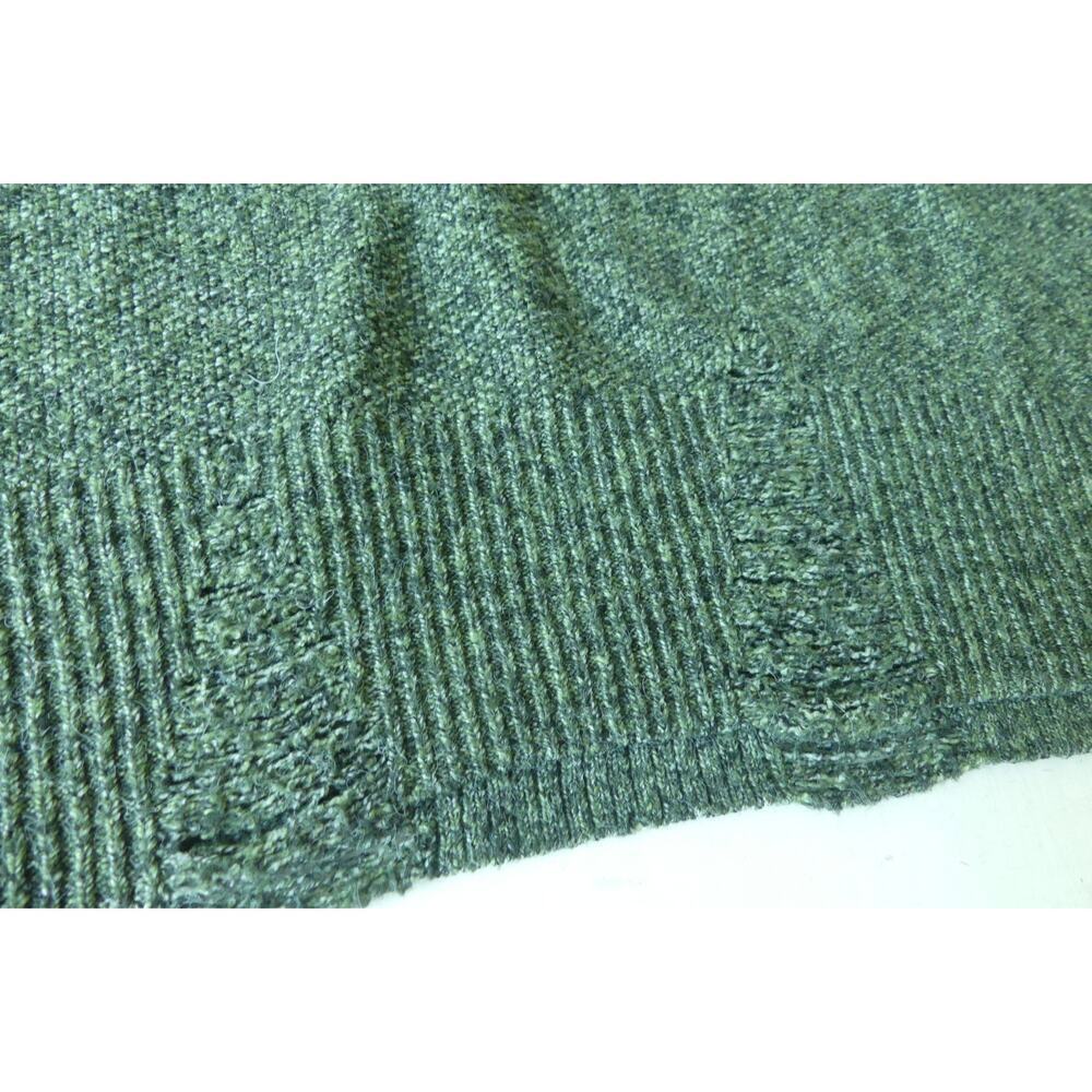 Frayed‎ Jeans Sweater Women's Medium Oversized Shredded Green Black Lagenlook - Picture 3 of 7